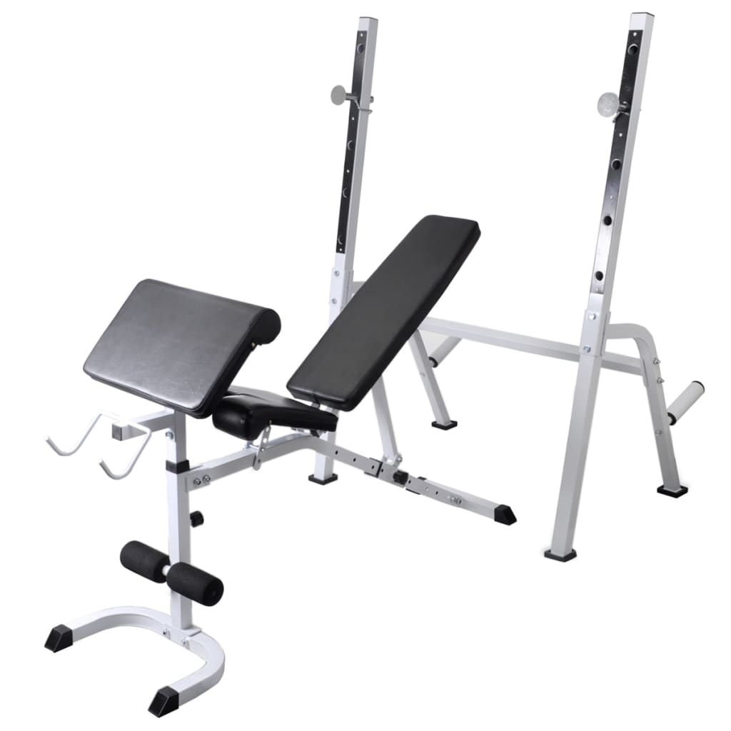 Trainingsbank Met Gewichtenrek En Halterset 60,5 Kg 60.5 kg