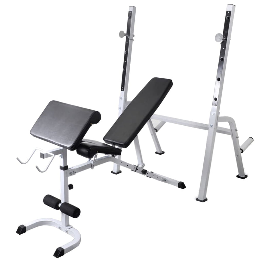 Trainingsbank Met Gewichtenrek En Halterset 60,5 Kg 60.5 kg