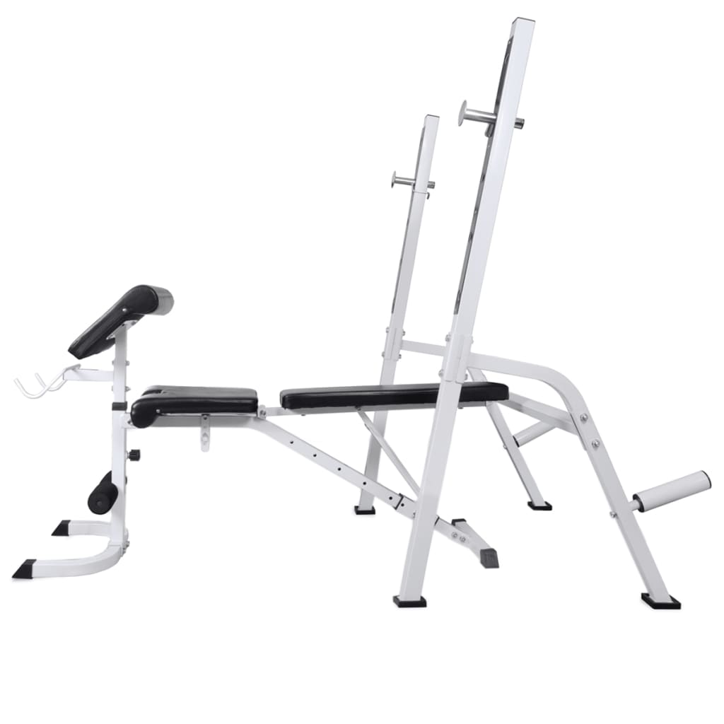Trainingsbank Met Gewichtenrek En Halterset 60,5 Kg 60.5 kg