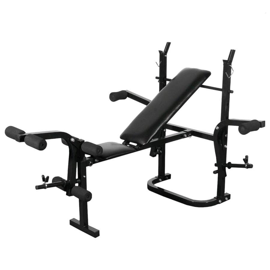 Gewichtenbank Met Gewichtenrek En Halterset 60,5 Kg 60.5 kg
