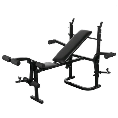 Gewichtenbank Met Gewichtenrek En Halterset 30,5 Kg 30.5 kg