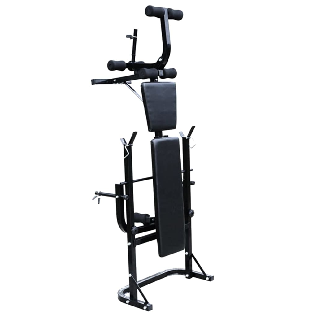Gewichtenbank Met Gewichtenrek En Halterset 30,5 Kg 30.5 kg