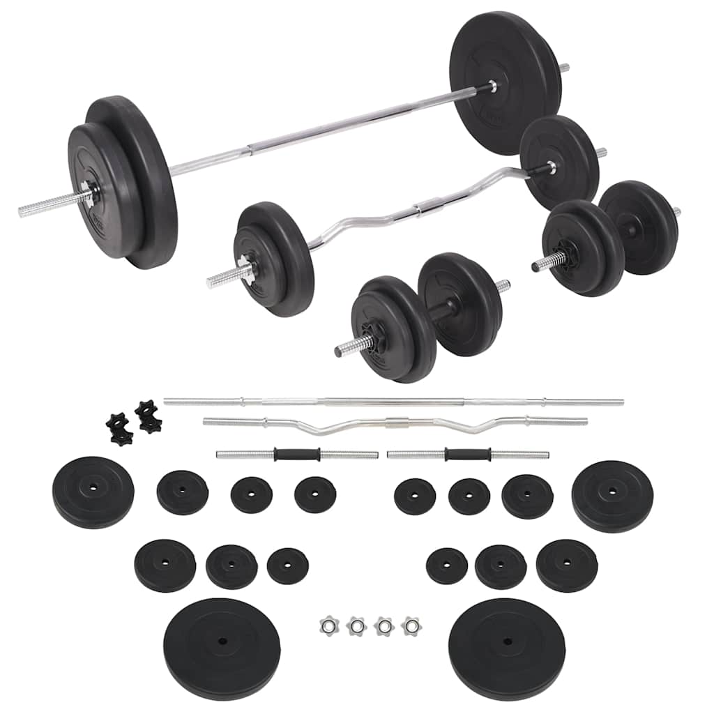 Trainingsbank Met Gewichtenrek En Halterset 90 kg