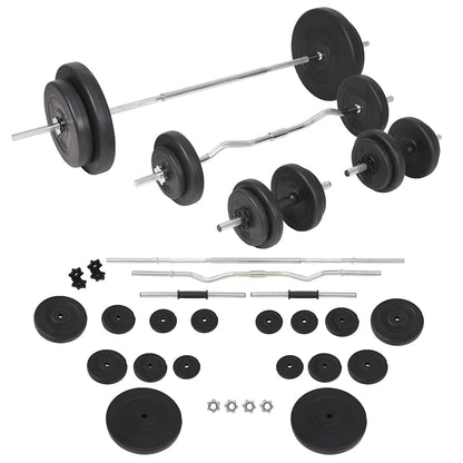 Trainingsbank Met Gewichtenrek En Halterset 90 kg