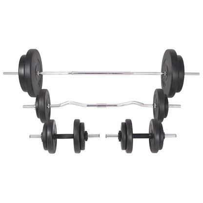 Trainingsbank Met Gewichtenrek En Halterset 90 kg