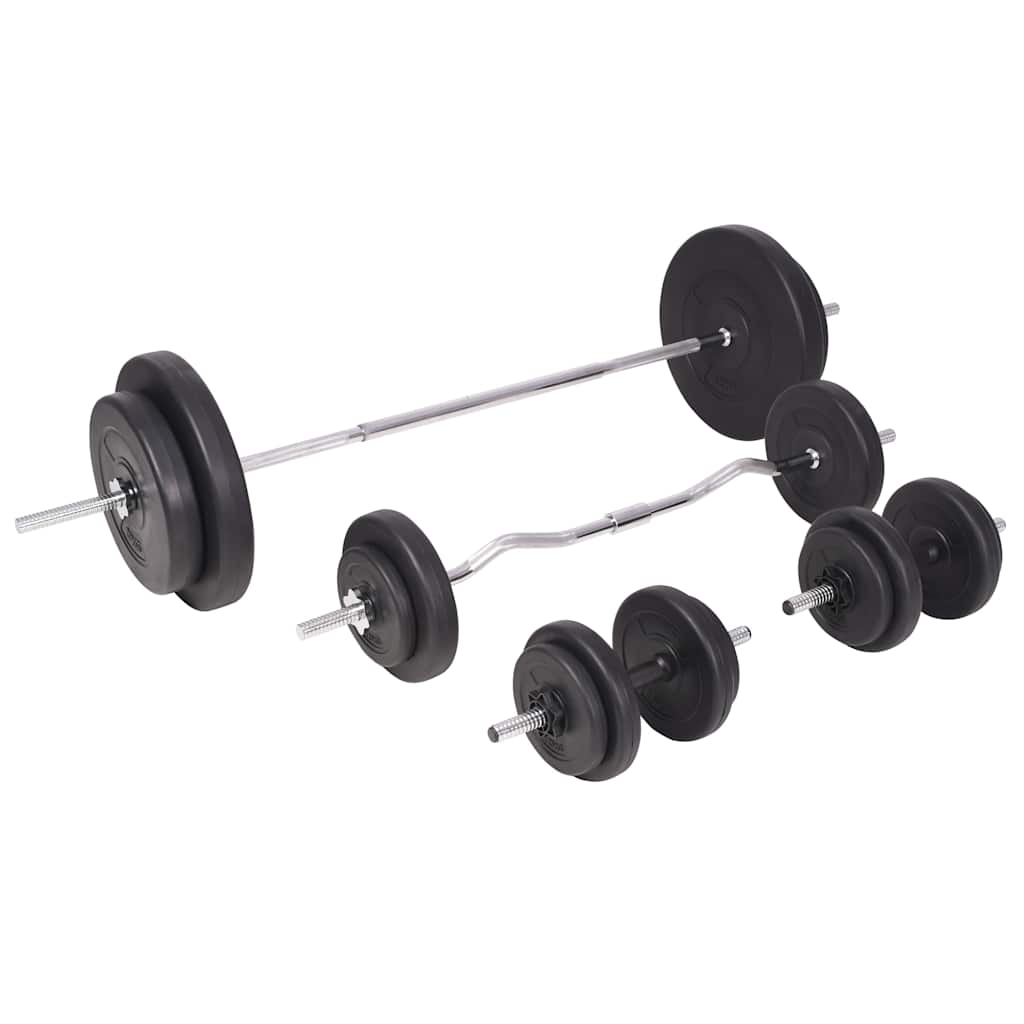 Trainingsbank Met Gewichtenrek En Halterset 90 kg