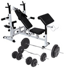 Gewichtenbank Met Gewichtenrek En Halterset 90 kg