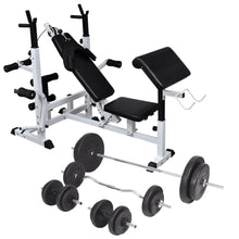 Gewichtenbank Met Gewichtenrek En Halterset 90 kg