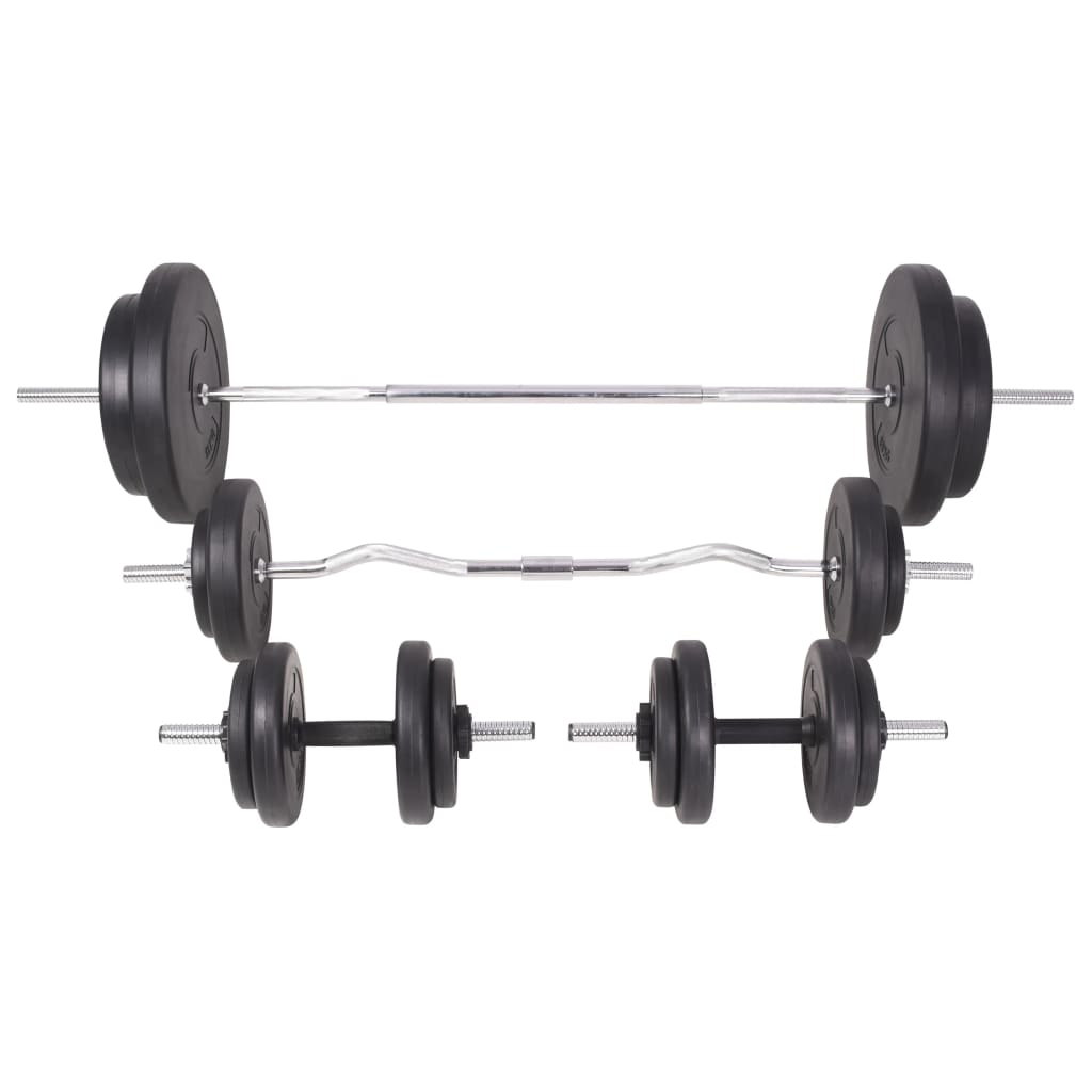 Gewichtenbank Met Gewichtenrek En Halterset 90 kg