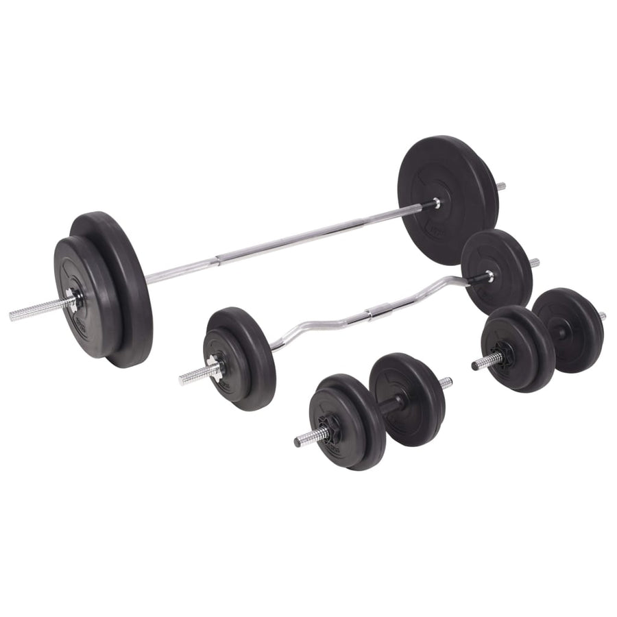 Gewichtenbank Met Gewichtenrek En Halterset 90 kg