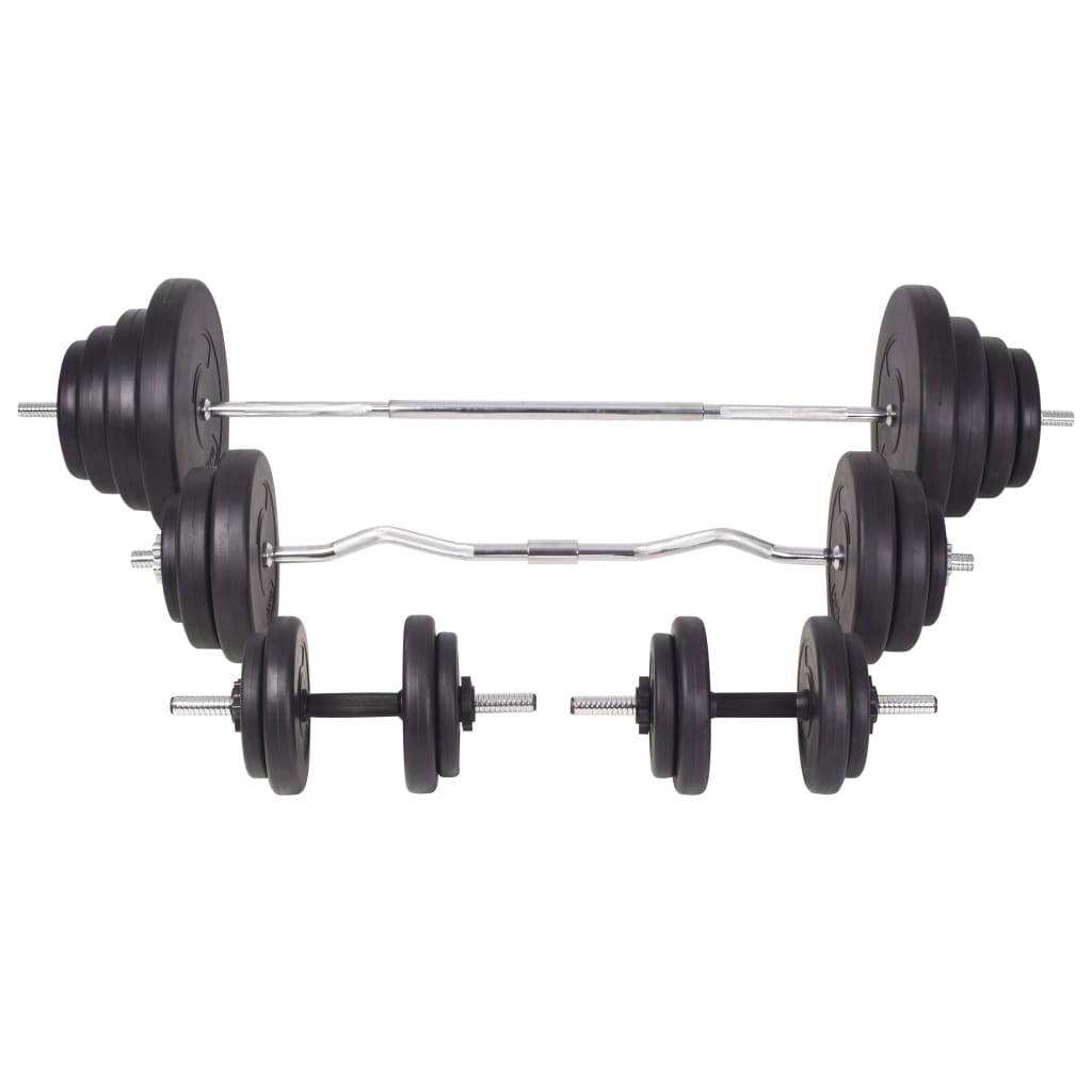 Trainingsbank Met Gewichtenrek En Halterset 120 kg