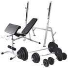 Trainingsbank Met Gewichtenrek En Halterset 120 kg