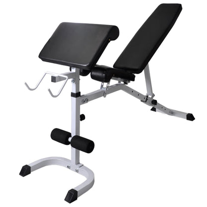 Trainingsbank Met Gewichtenrek En Halterset 120 kg