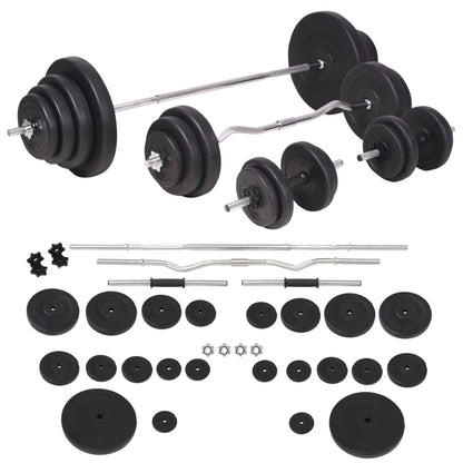 Trainingsbank Met Gewichtenrek En Halterset 120 kg
