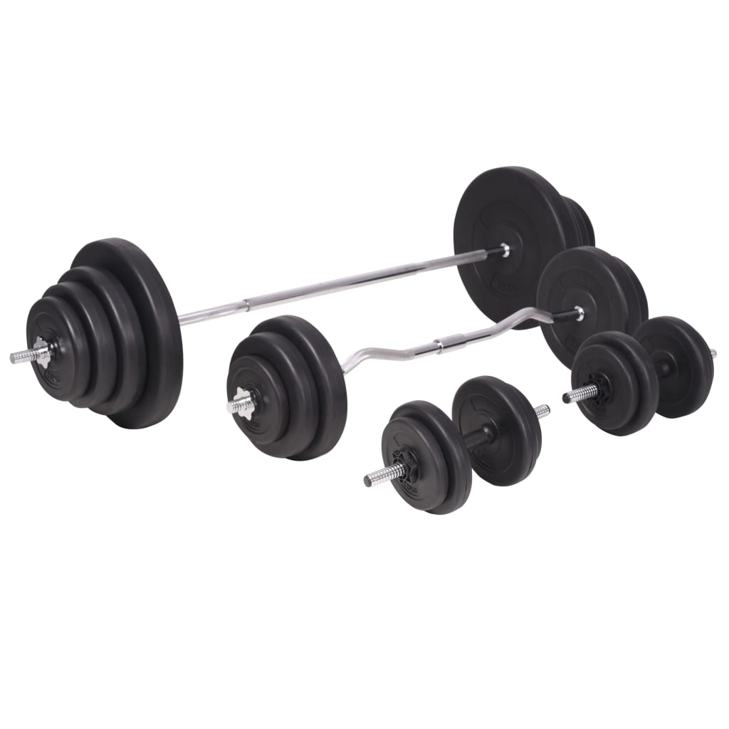 Trainingsbank Met Gewichtenrek En Halterset 120 kg