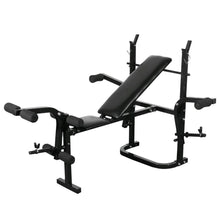 Gewichtenbank met gewichtenrek en halterset 120 kg