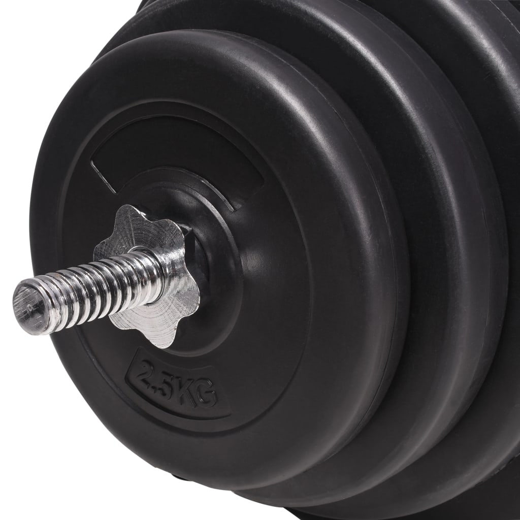 Gewichtenbank met gewichtenrek en halterset 120 kg