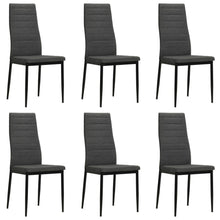 Eetkamerstoelen Stof 6 Donkergrijs
