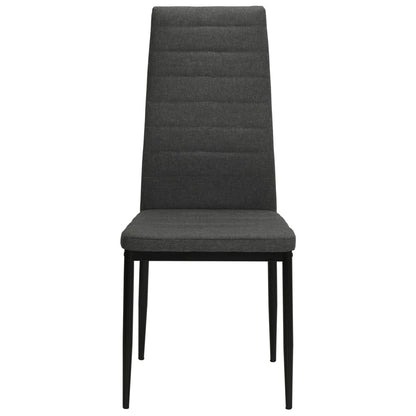 Eetkamerstoelen Stof 6 Donkergrijs