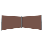 Windscherm uittrekbaar 600x160 cm bruin