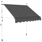 Luifel handmatig uittrekbaar 150x120 cm antraciet