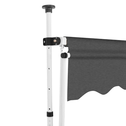 Luifel Handmatig Uittrekbaar 250 cm Antraciet