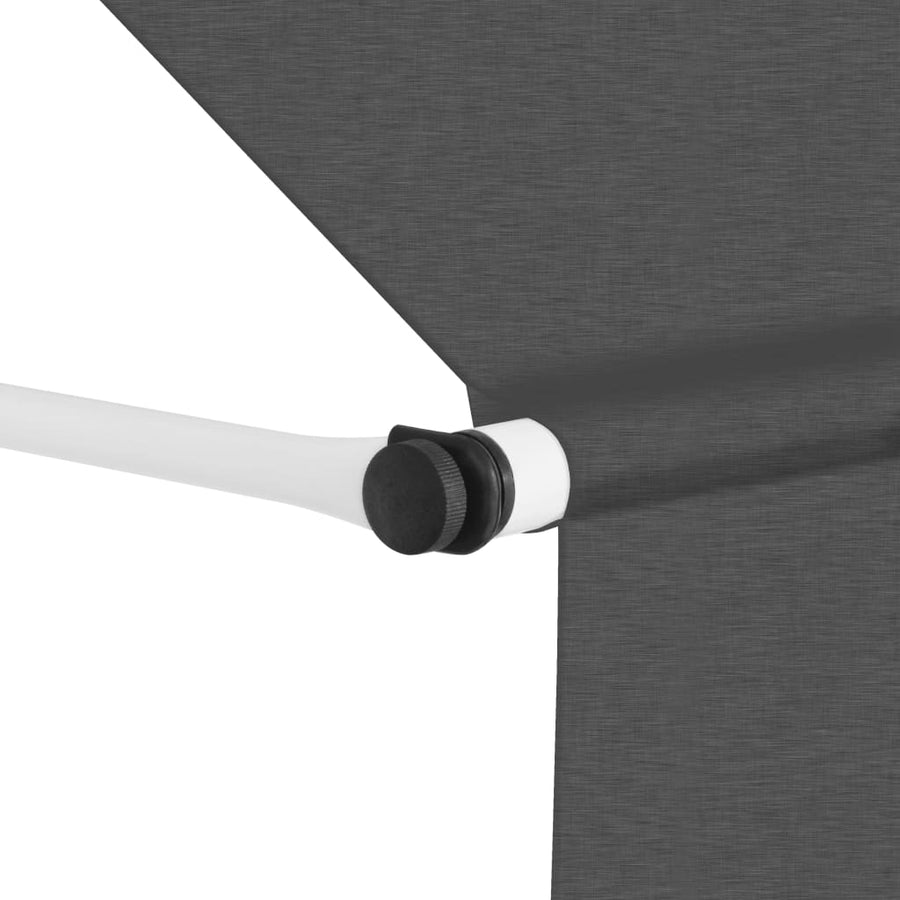 Luifel handmatig uittrekbaar 350 cm antraciet 350 cm Antraciet