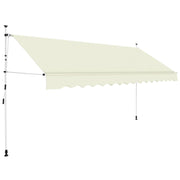 Luifel uittrekbaar 350 cm crème
