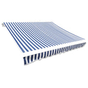 Luifeldoek 350x250 cm canvas blauw wit