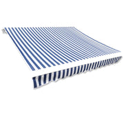 Luifeldoek 450x300 cm canvas blauw wit