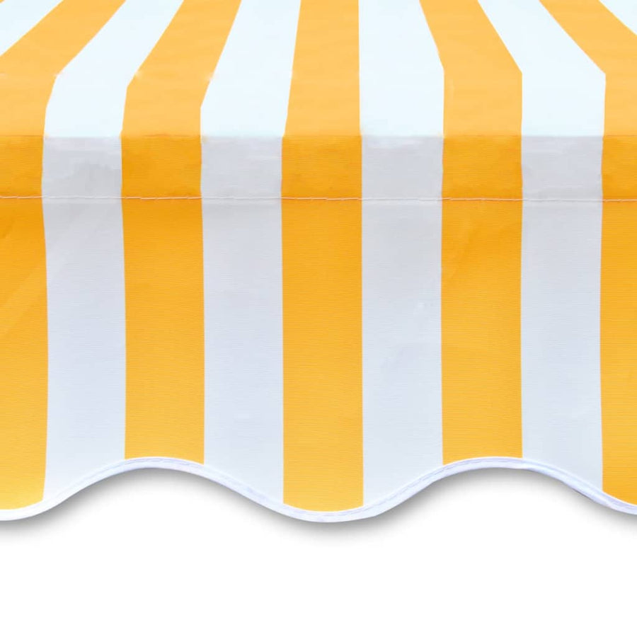 Luifeldoek Canvas 450 x 300 cm Oranje en wit