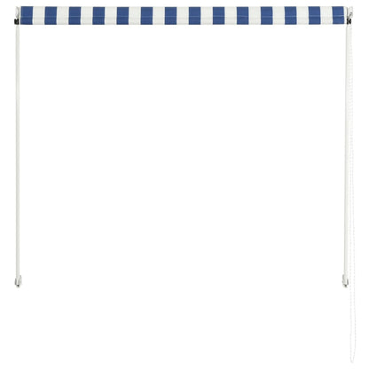 Luifel Uittrekbaar En Wit 150 x 150 cm Blauw