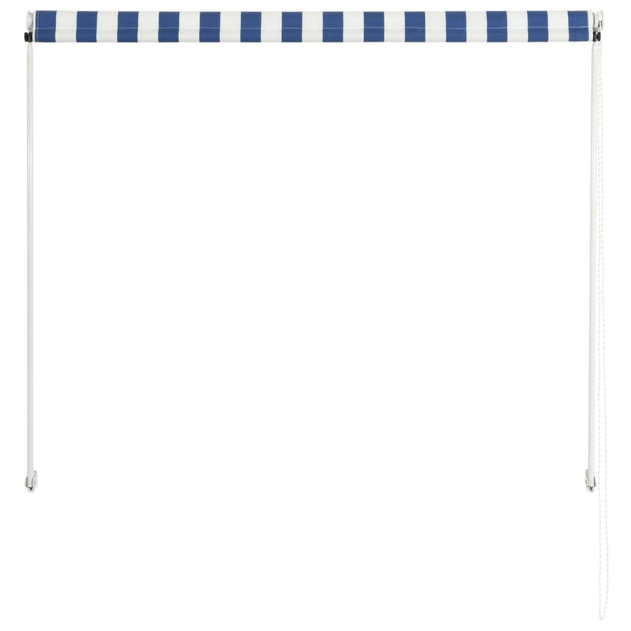 Luifel Uittrekbaar En Wit 150 x 150 cm Blauw