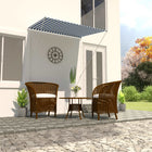 Awning retractable 150x150 cm blue and white