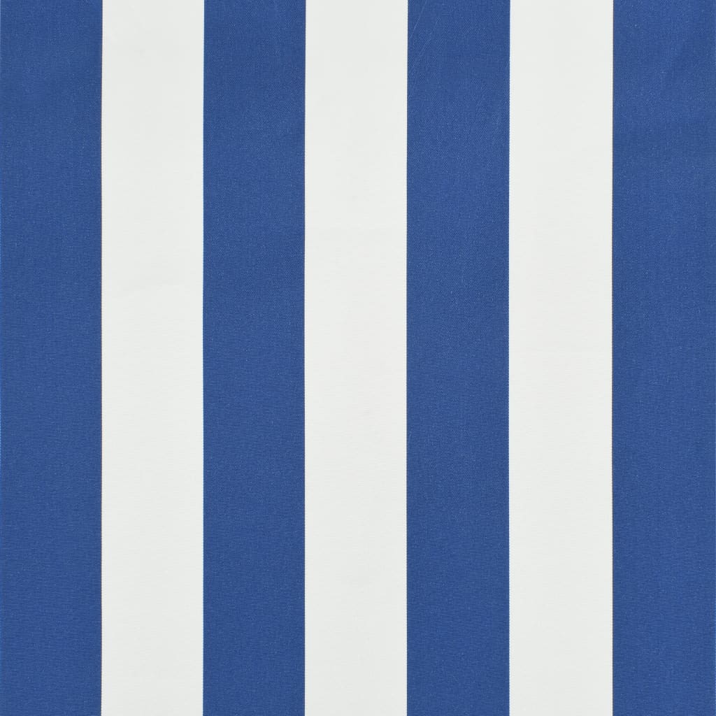 Luifel Uittrekbaar En Wit 350 x 150 cm Blauw