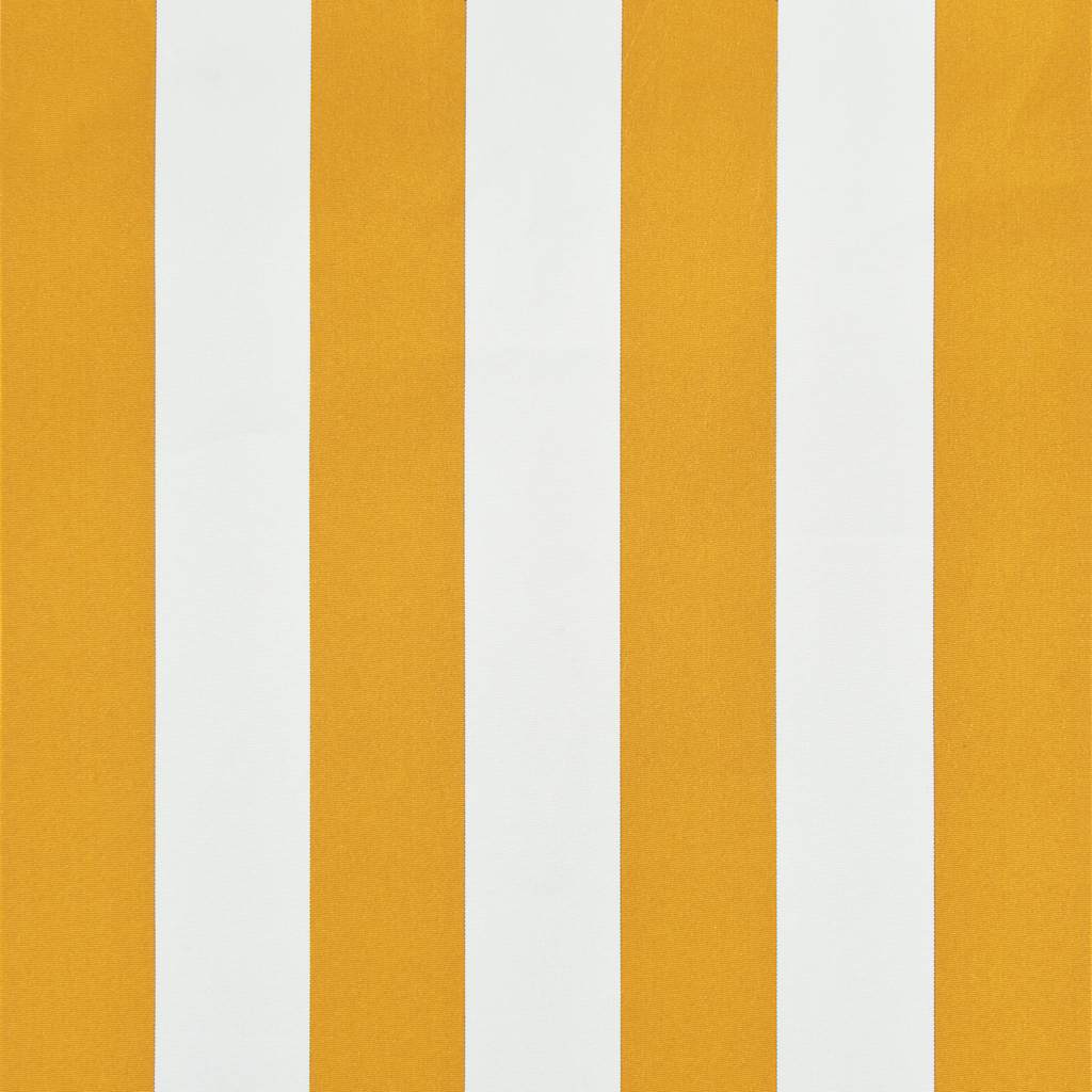 Luifel uittrekbaar 150x150 cm geel en wit