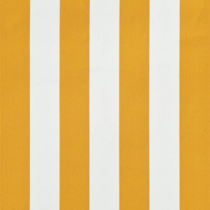 Luifel uittrekbaar 150x150 cm geel en wit