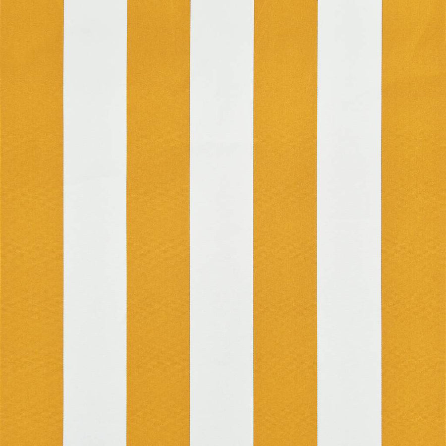 Luifel uittrekbaar 150x150 cm geel en wit