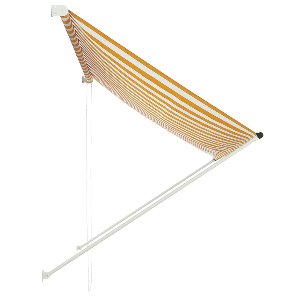 Luifel Uittrekbaar En Wit 200 x 150 cm Geel