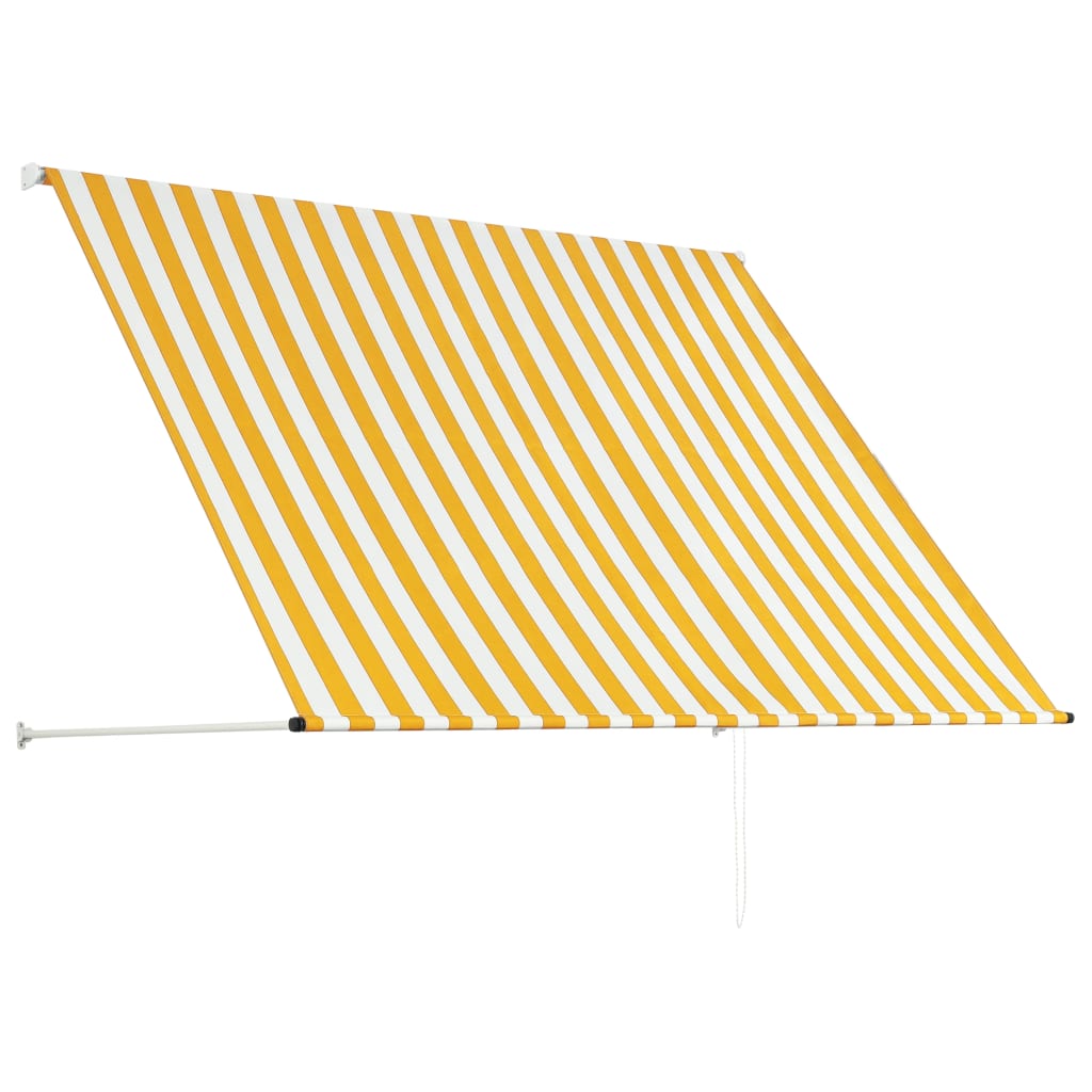 Luifel Uittrekbaar En Wit 200 x 150 cm Geel