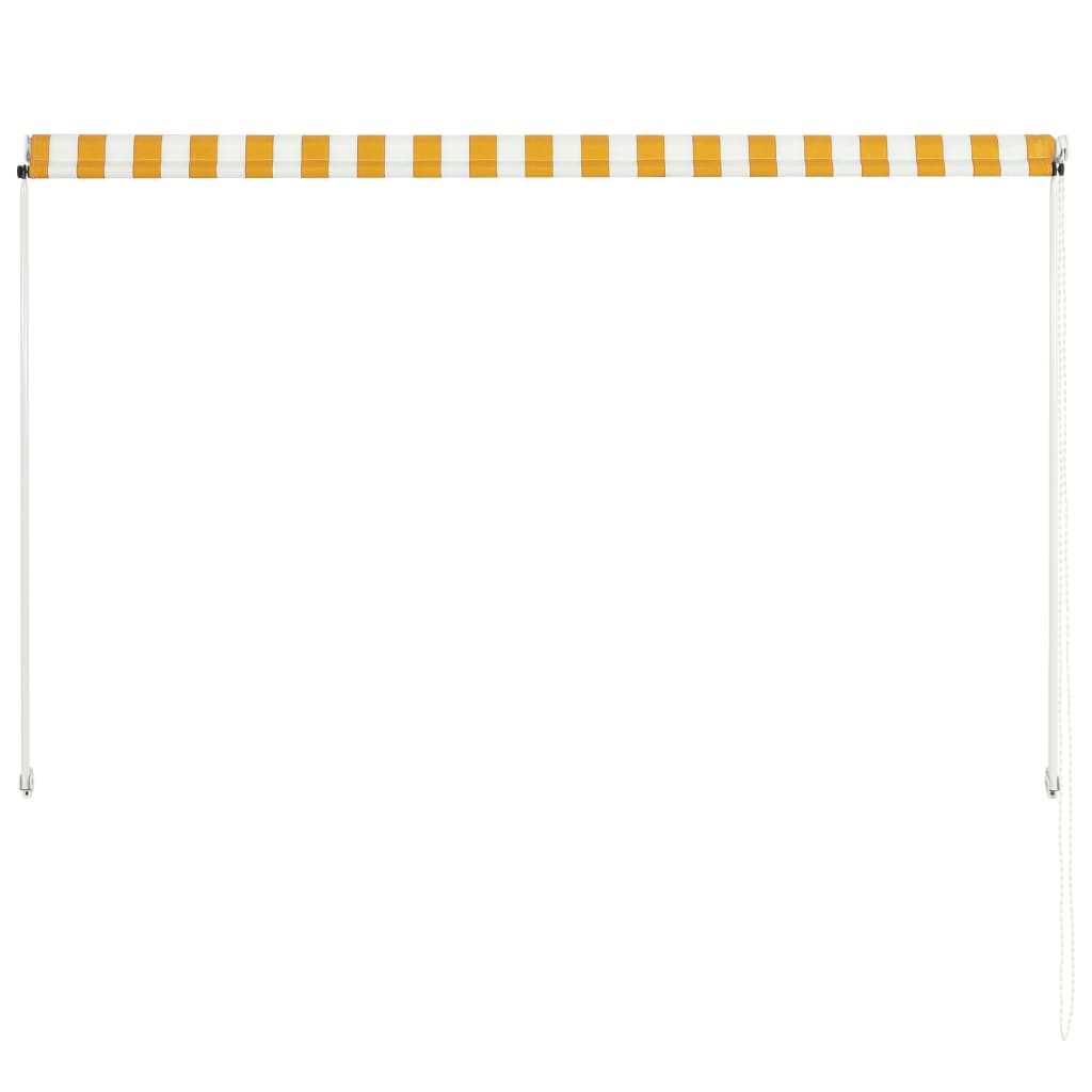 Luifel Uittrekbaar En Wit 200 x 150 cm Geel
