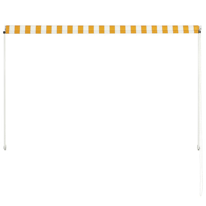 Luifel Uittrekbaar En Wit 200 x 150 cm Geel