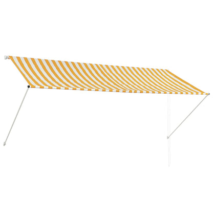 Luifel Uittrekbaar En Wit 300 x 150 cm Geel