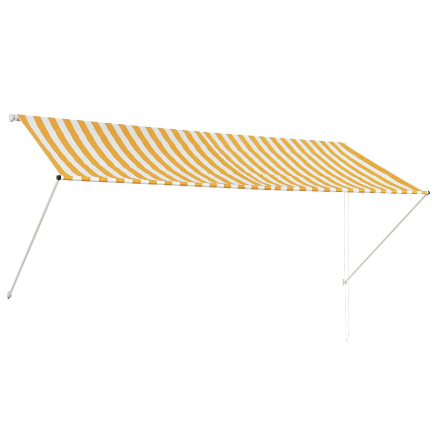 Luifel Uittrekbaar En Wit 300 x 150 cm Geel