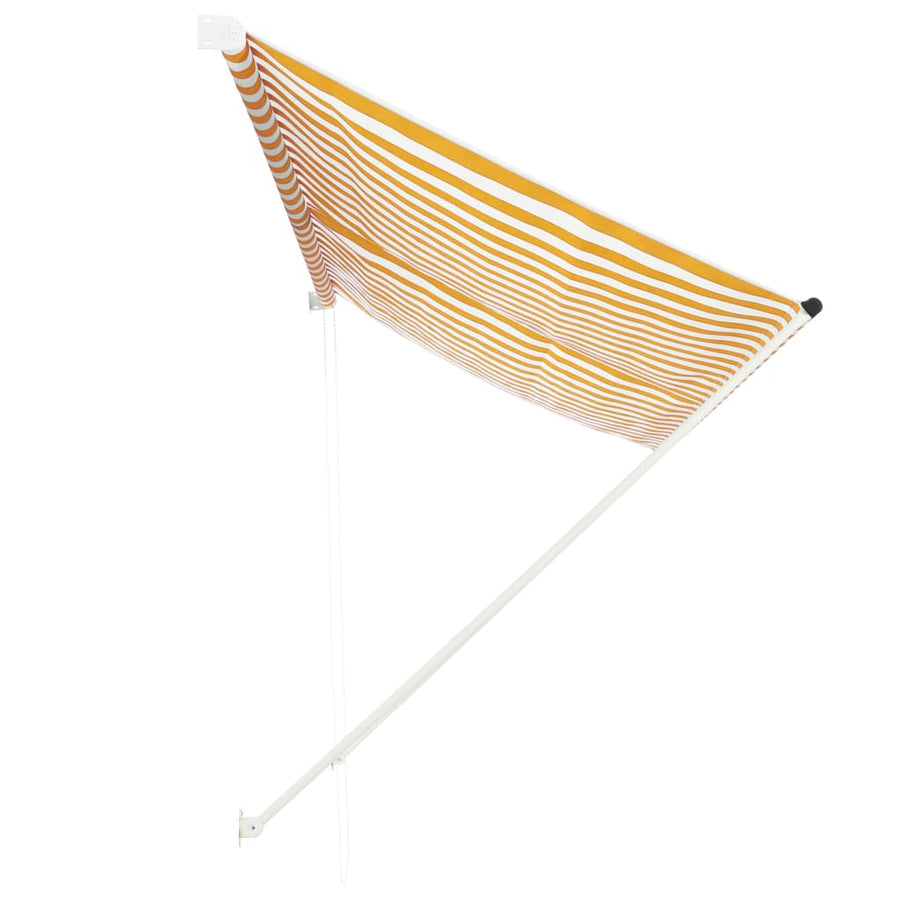 Luifel Uittrekbaar En Wit 300 x 150 cm Geel