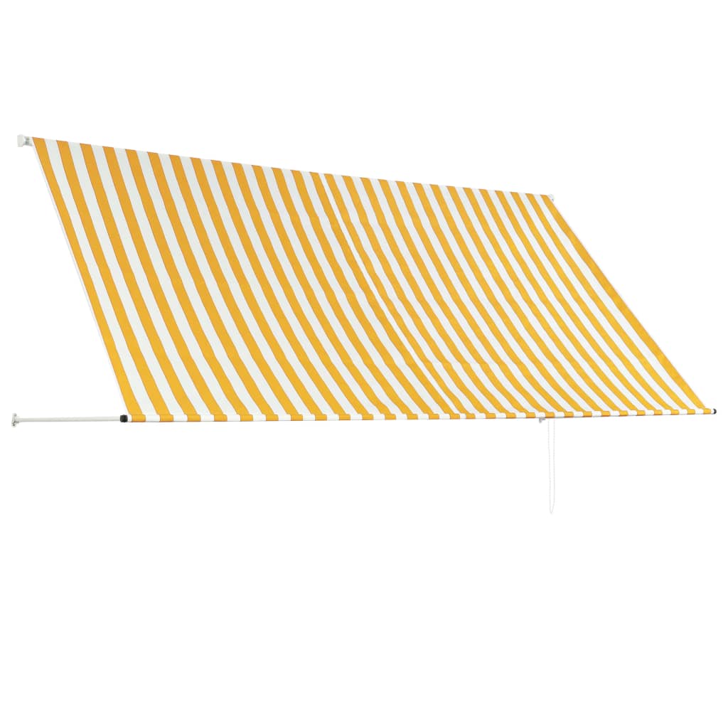 Luifel Uittrekbaar En Wit 300 x 150 cm Geel