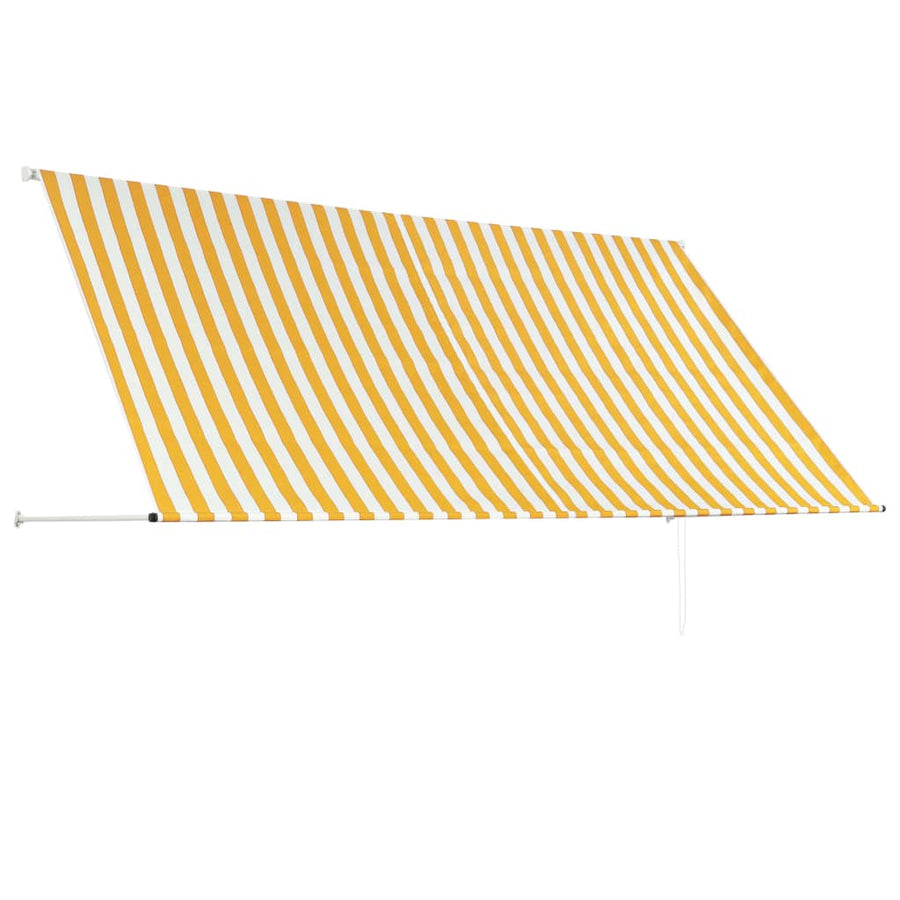 Luifel Uittrekbaar En Wit 300 x 150 cm Geel