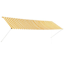 Luifel Uittrekbaar En Wit 400 x 150 cm Geel