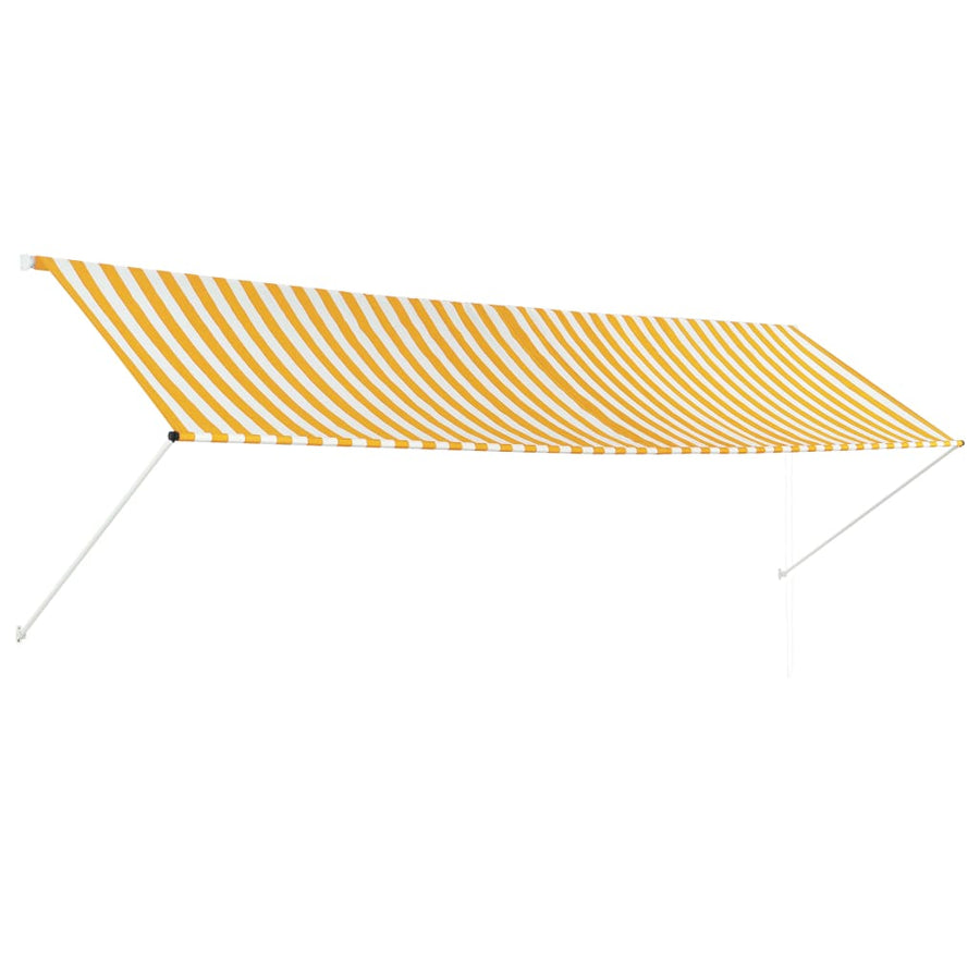 Luifel Uittrekbaar En Wit 400 x 150 cm Geel