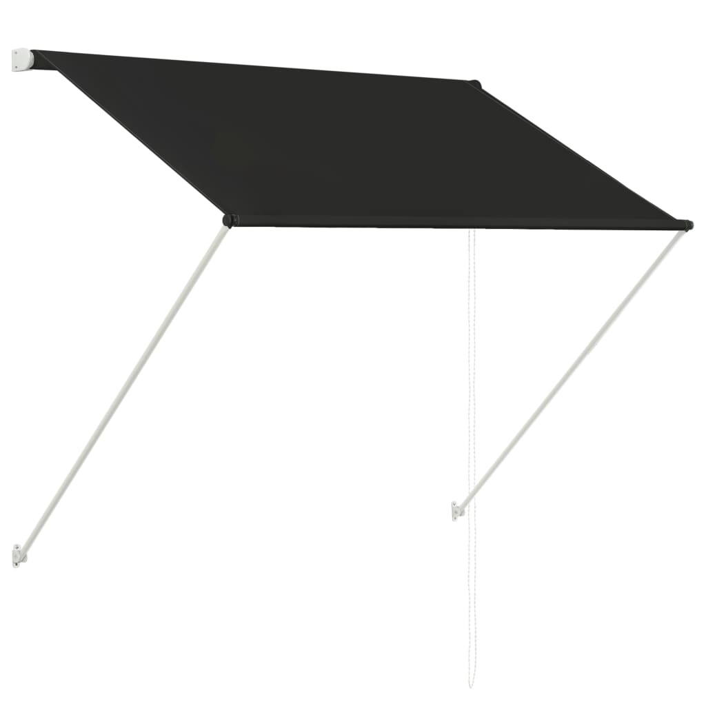 Luifel Uittrekbaar 150 x 150 cm Antraciet